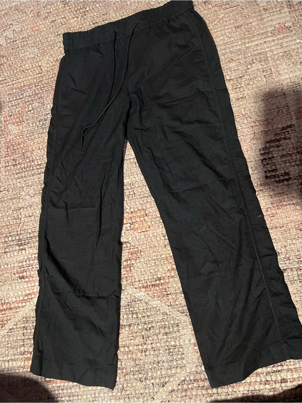 Kit and Ace Gray High Rise Technical Luxury Wool Blend Straight Leg Trousers Siz